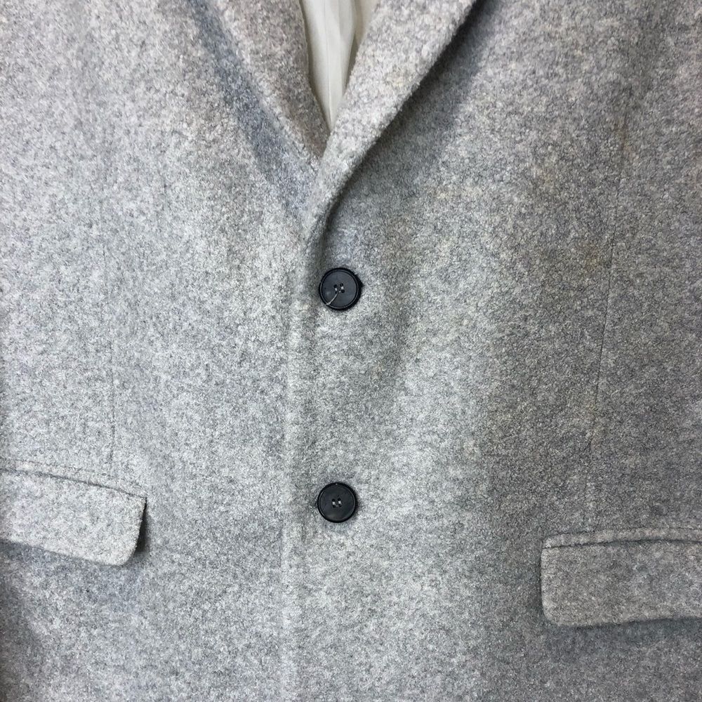 Zara wool blend 2 button grey blazer suit jacket, size 44 - Picture 4 of 15